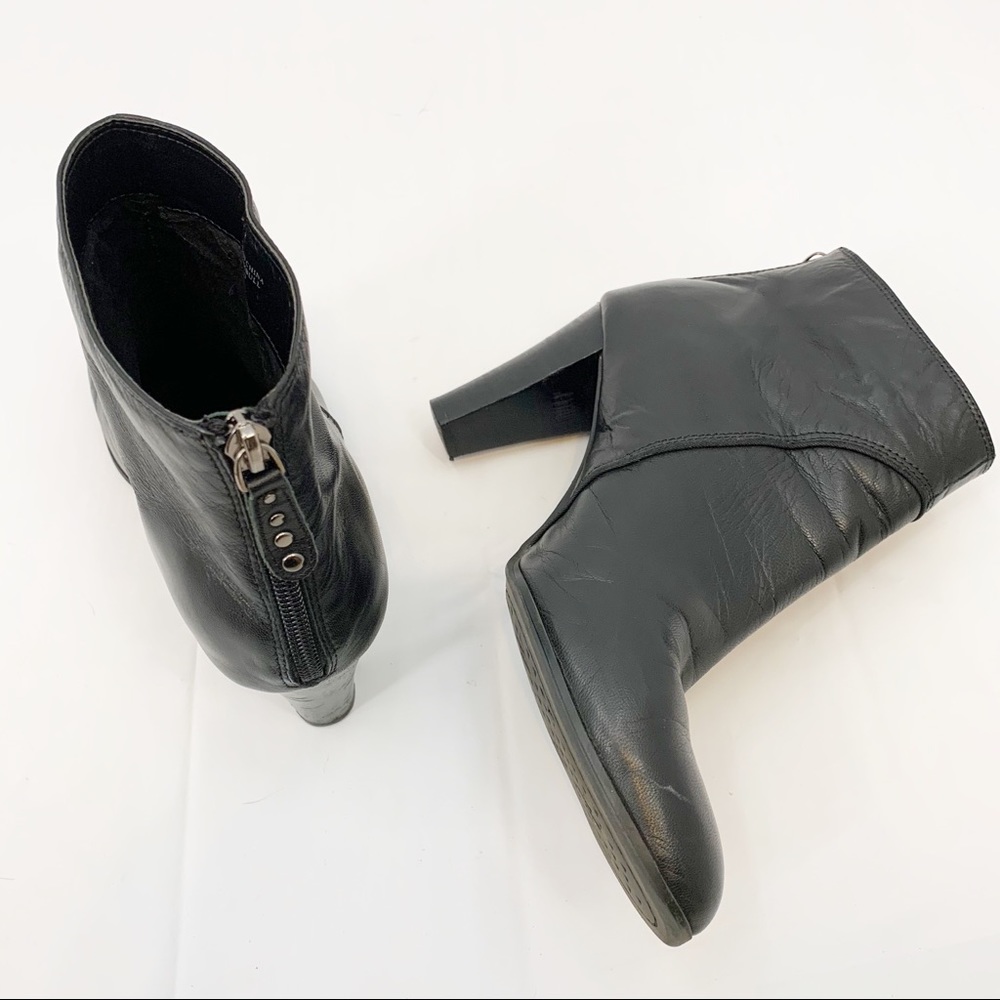 Adrienne Vittadini Genuine Leather Bootie Sz 10